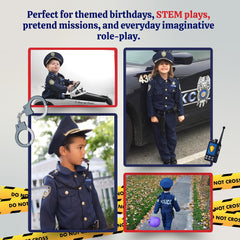Dress Up America police handcuffs for imaginative, safe role-play scenarios.