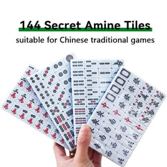 Drizzle ready-to-play travel mahjong setup showing 146 tiles.