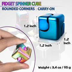 Dr.Kbder fidget cube pocket-size in hand for on-the-go focus.