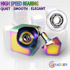 Dr.Kbder Fidget Spinner Cube colorful surface adds visual appeal during use.