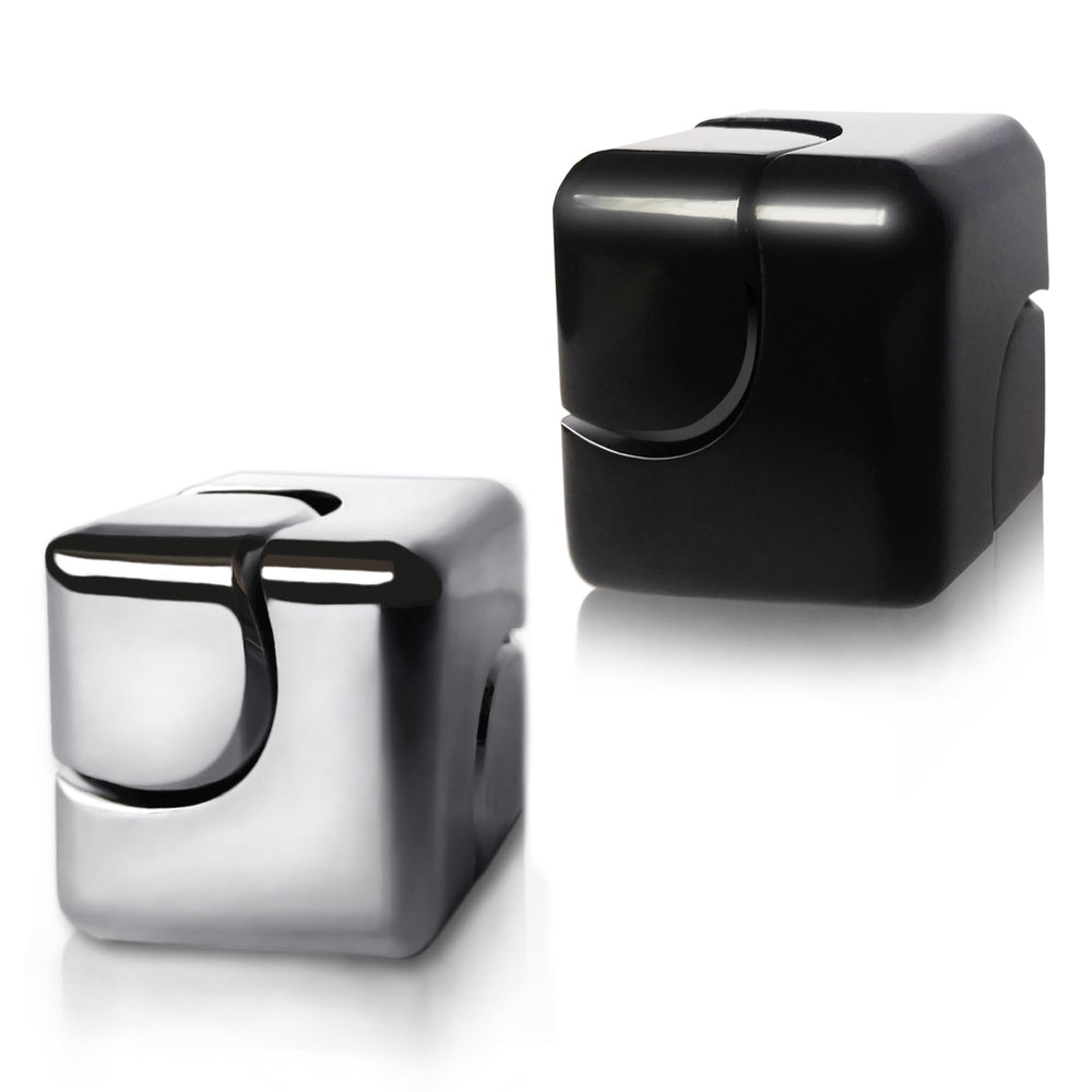 Dr.Kbder fidget spinner cube side view compact metal toy for on the go focus and stress relief.