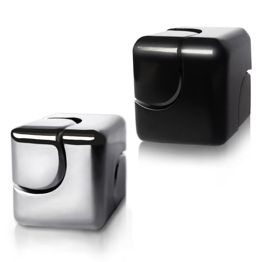 Dr.Kbder fidget spinner cube side view compact metal toy for on the go focus and stress relief.