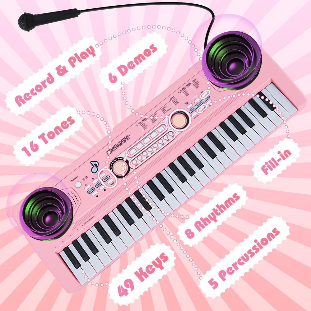 Drmukie portable kids piano supports learning anywhere
