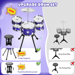 Drmukie upgraded drum set cymbal adds dynamic sounds for imaginative play