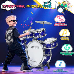 Drmukie upgraded drum set small drum 1 aids safe, hands-on practice.