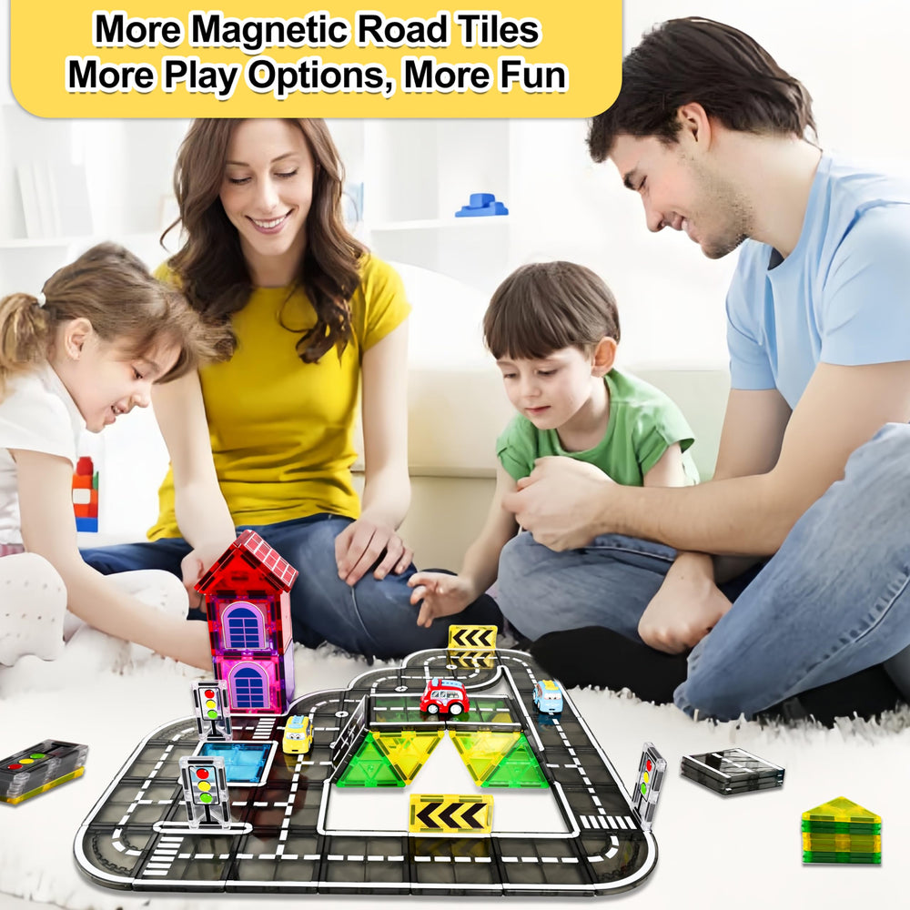 Drofex STEM learning toy close-up magnets show strong connections for building.
