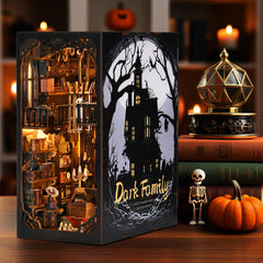 DROICC Book Nook Kit LED lighting brightening the scene with atmosphere