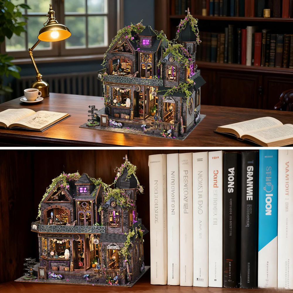 DROICC Dollhouse magic city LED lighting and music create a soothing centerpiece.