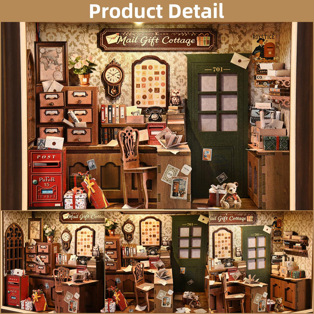 DROICC Exquisite 149-piece set features intricate miniatures and floral wallpaper.
