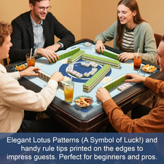 Drounphi Mahjong Mat includes carry bag for easy transport