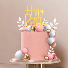 DRWATE gold balls decor adds sparkle to wedding and party cakes