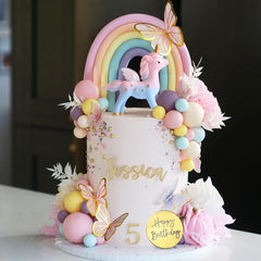 DRWATE happy birthday cake topper adds a bright focal point to cakes