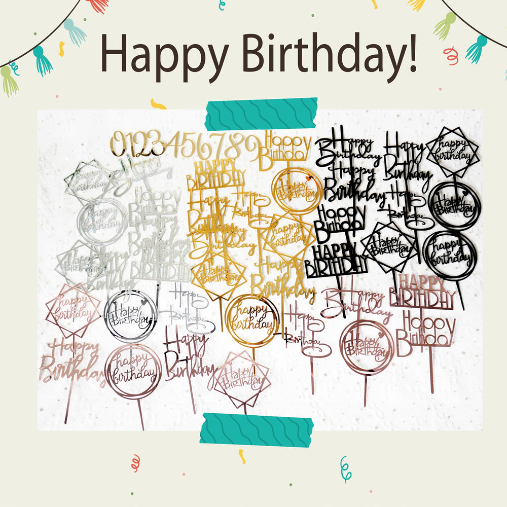 DRWATE silver acrylic topper reflects light for an elegant cake