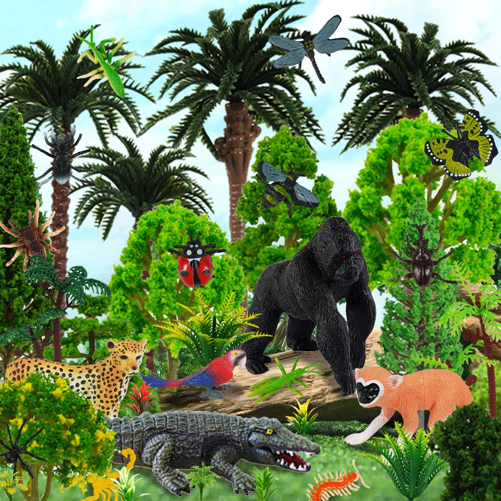 DRWATE rainforest cake topper setup for memorable party styling.
