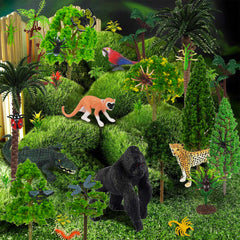 DRWATE rainforest diorama scene helps create immersive miniature habitats.