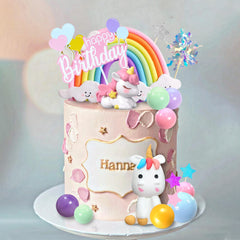 DRWATE unicorn-ornaments-set suits unicorn themed parties and baby showers