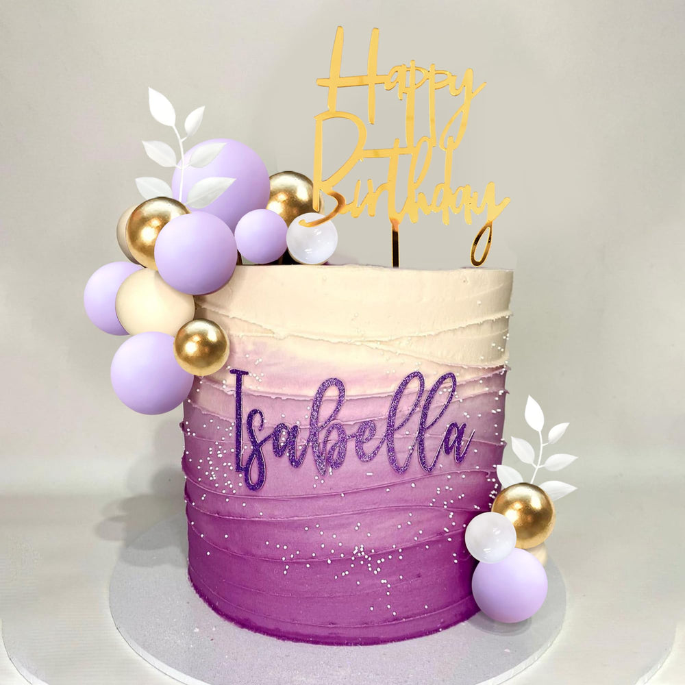 DRWATE white balls cake topper brightens any cake.