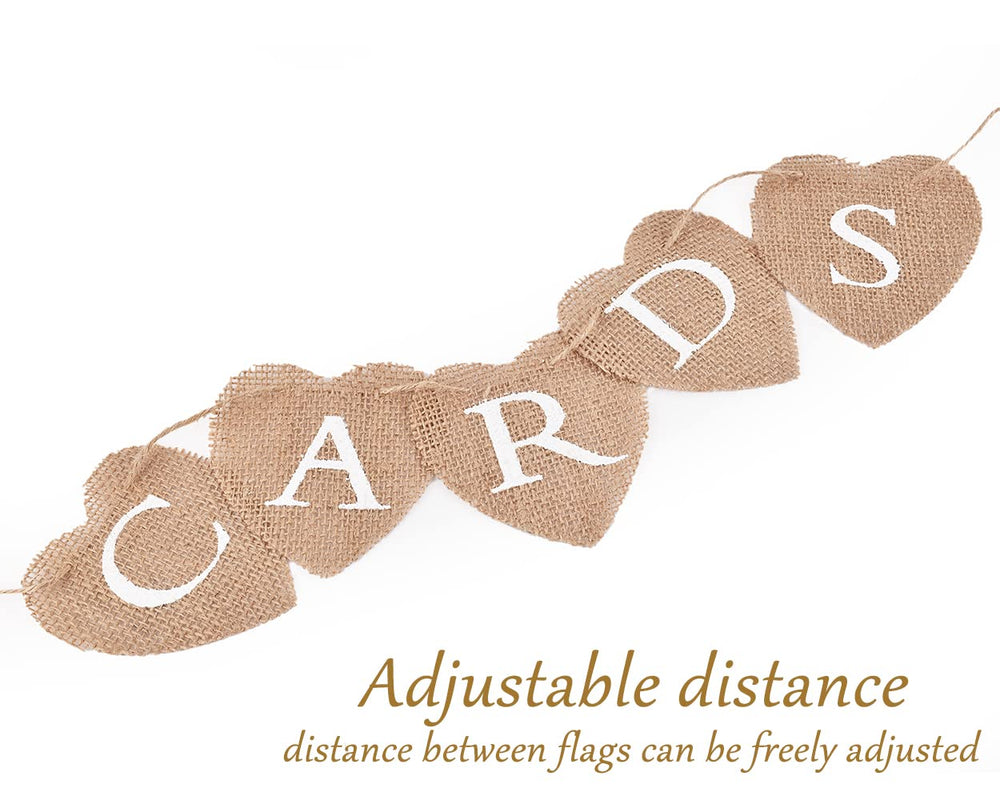 DS. DISTINCTIVE STYLE heart burlap banner for parties and baby showers