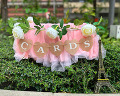 DS. DISTINCTIVE STYLE wedding decor banner, 9x9 cm hearts enhance photos