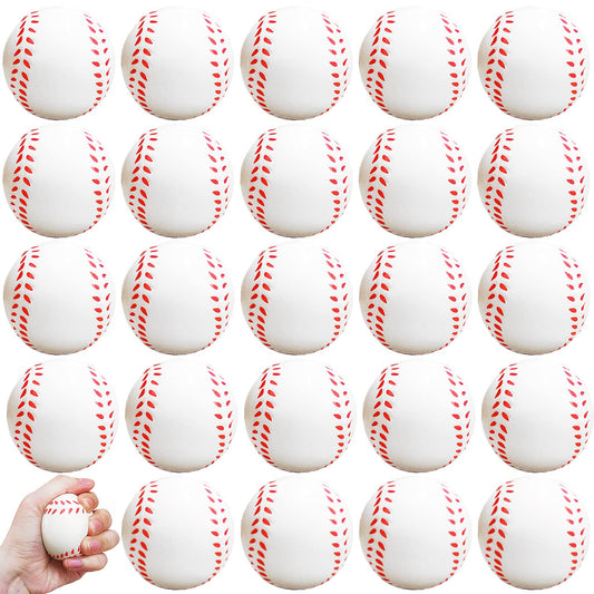 Dshengoo baseball stress ball 24-pack for party favors and soft hand relief