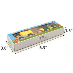 DSHMIXIA wooden blocks for building mini construction scenes.