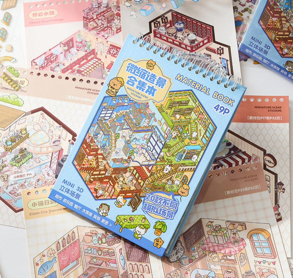 DSNJPZX spiral-bound sticker book enabling easy page flipping