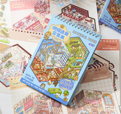DSNJPZX spiral-bound sticker book enabling easy page flipping