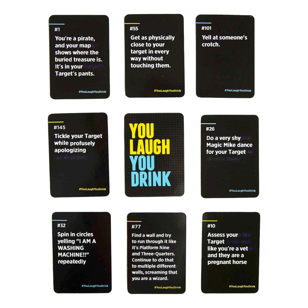DSS Games You Laugh You Drink includes 150 funny prompts.