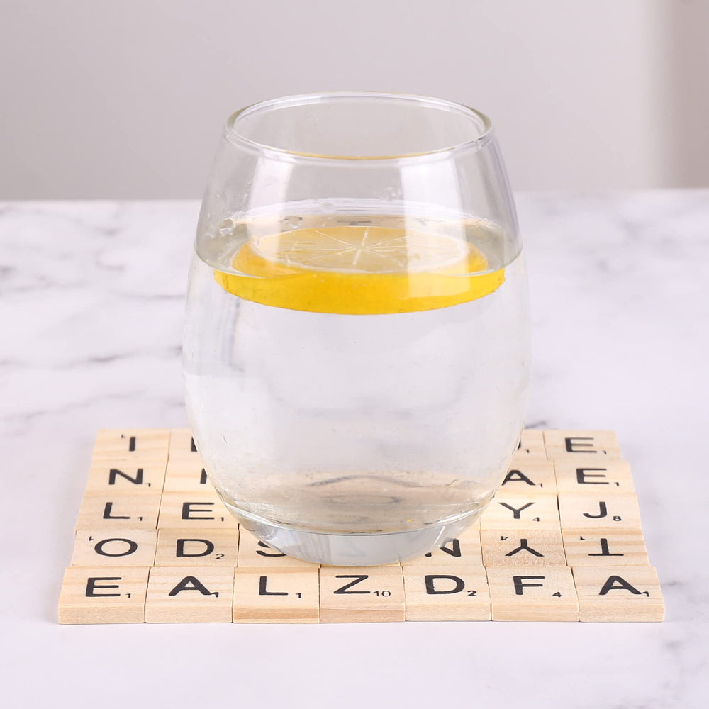 DSYJ Scrabble tiles jewelry making concept demonstrates versatile small tiles.