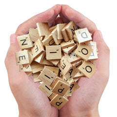 DSYJ Scrabble tiles spelling set showcases educational fun and creative wordplay.