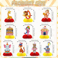 DTOFOOT Carnival Centerpiece assembly shown with illustrated instructions for quick setup.
