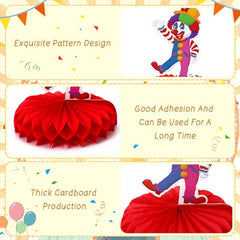 DTOFOOT Durable cardstock honeycomb centerpiece maintains brightness after use.