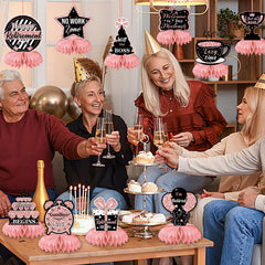 DTOFOOT rose gold color palette adds warm ambiance to retirement tables.
