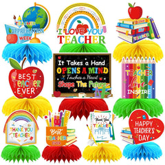 DTOFOOT teacher appreciation honeycomb centerpiece 1 ideal for classroom décor and celebrations