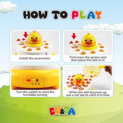 DU&DA Pop Up Duck Catch Game moments as kids play together with nets.