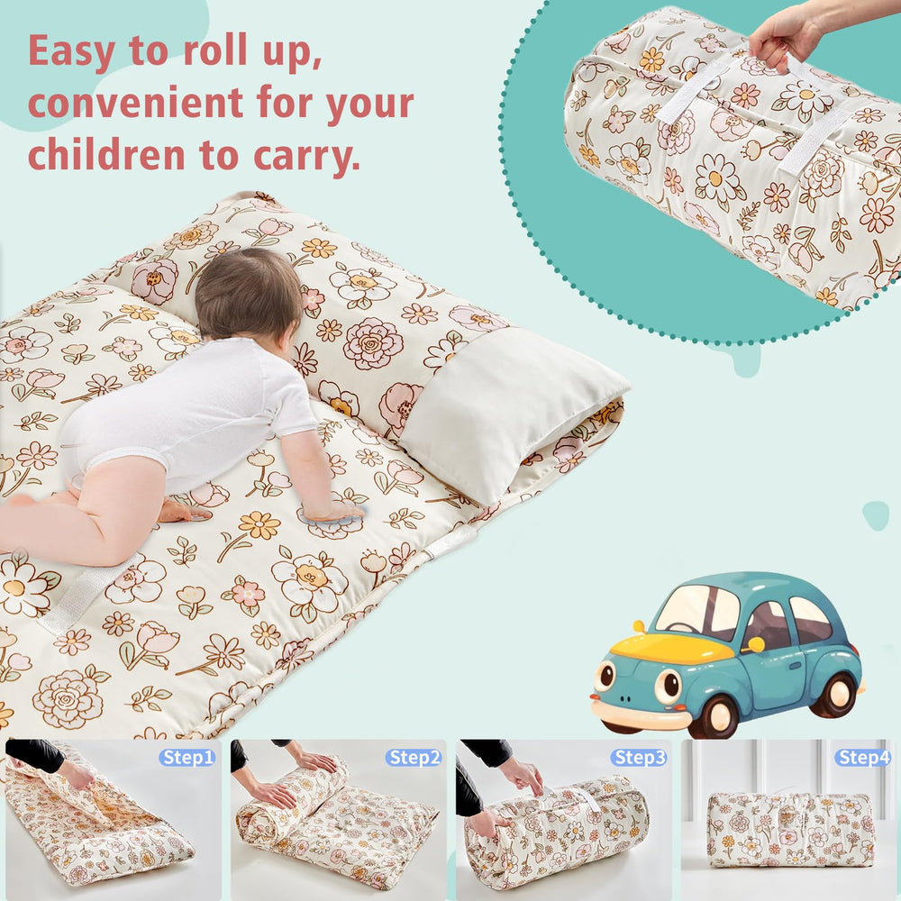 DuShow Toddler Nap Mat size 53x21 inches fits ages 3β6 for daycare.