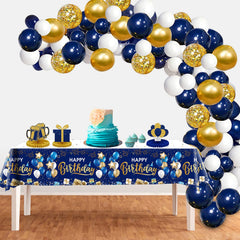 DUAIAI tablecloth displaying Happy Birthday sign for celebrations