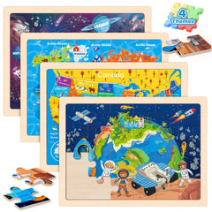 Duchong USA map puzzle: vibrant pieces teach geography through hands-on play