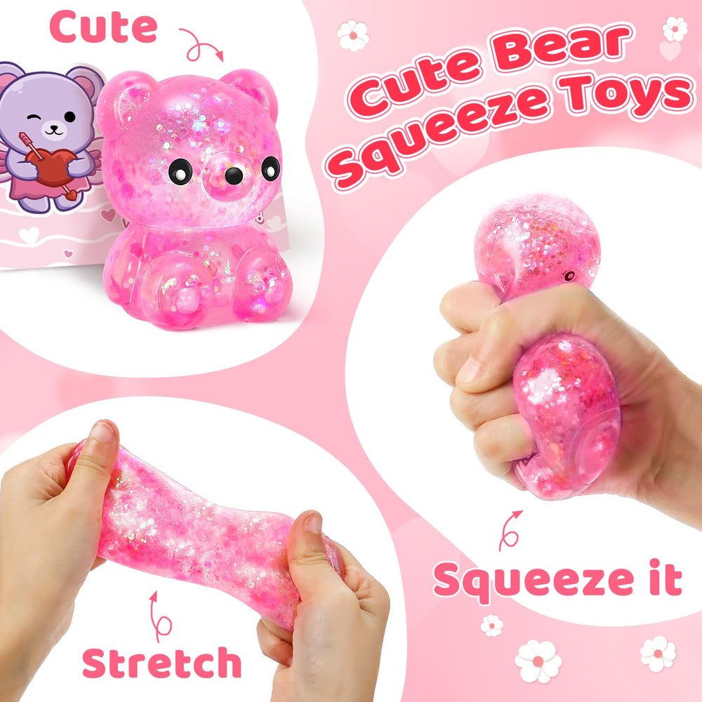 Duchong valentines cards with colorful bears great for party decorations.