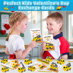 Duchong Valentines truck cards pocket-friendly design for easy gifting by kids