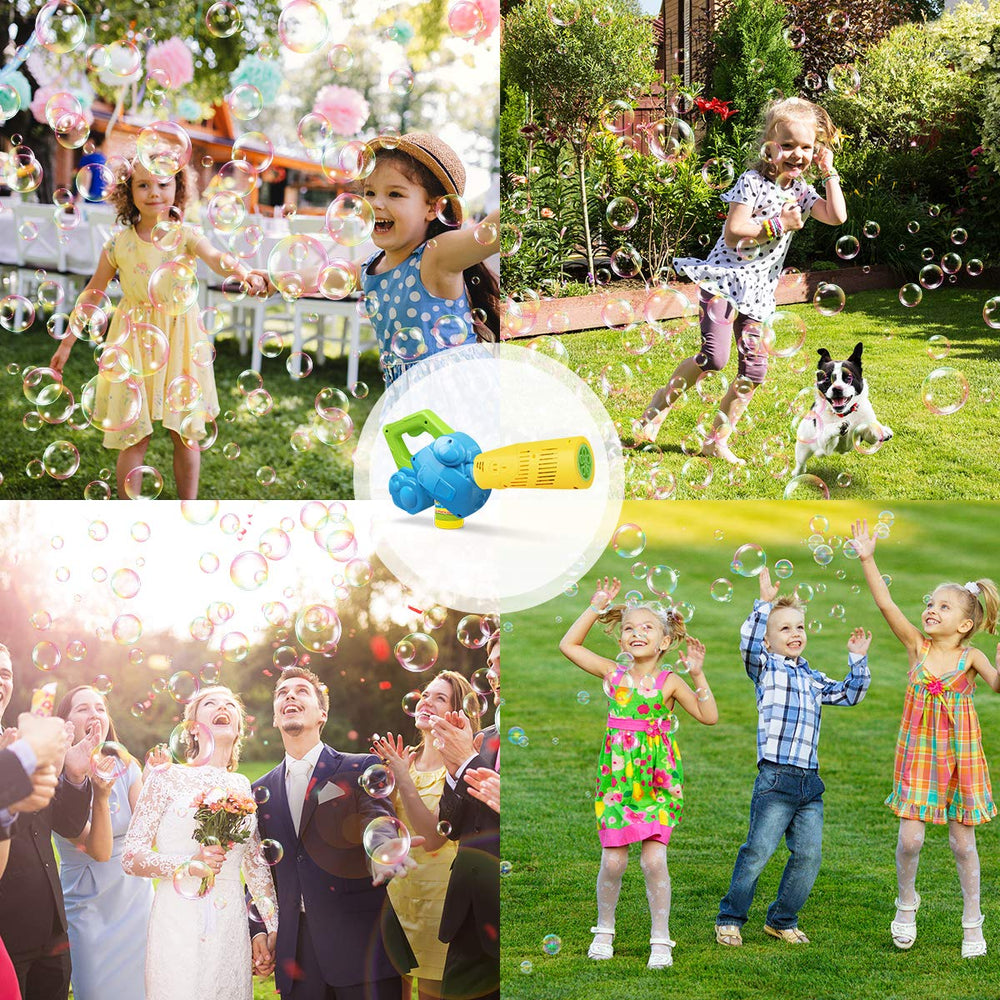 Duckura bubble solution bottles included for extended bubble fun