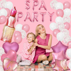 DUFACAI lipstick balloon adds fun, themed detail to the makeover party.
