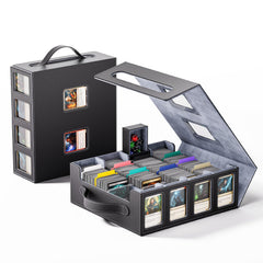 Dufvrpe trading card storage box with high capacity for 3500+ cards.