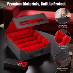 Dufvrpe storage box protective materials including water-resistant PU leather exterior