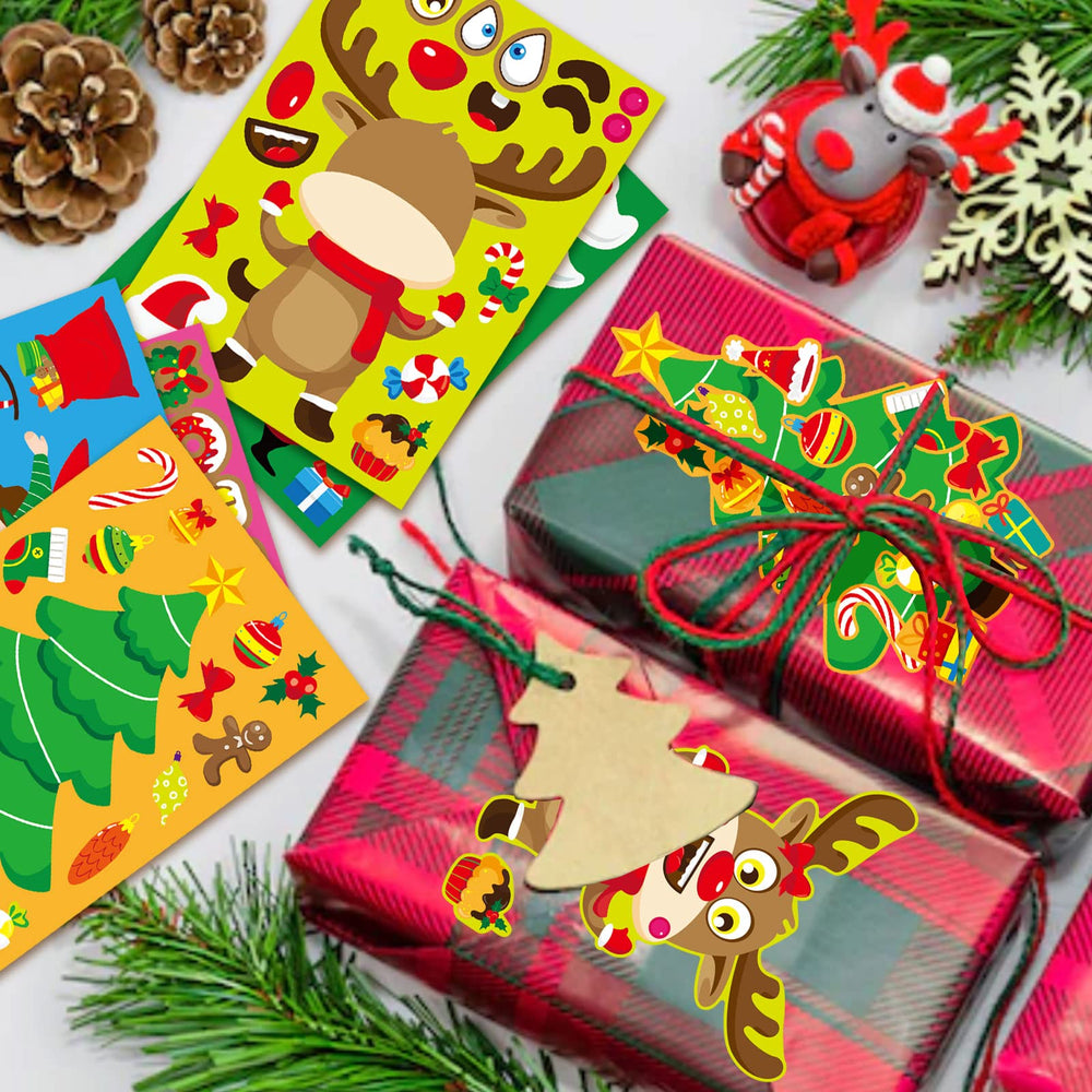 DUJAA 36 sheets offer easy peel-and-stick DIY Christmas crafts.