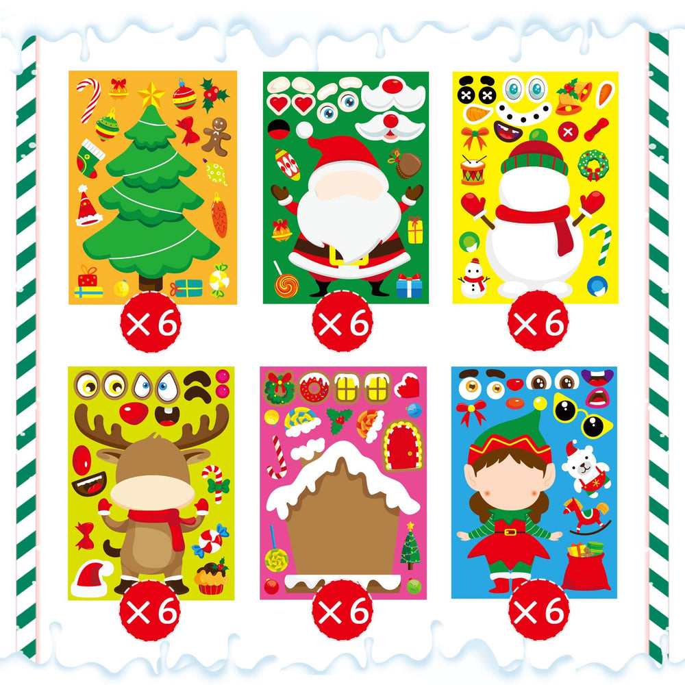 DUJAA gingerbread man stickers for hands-on crafts and party fun.