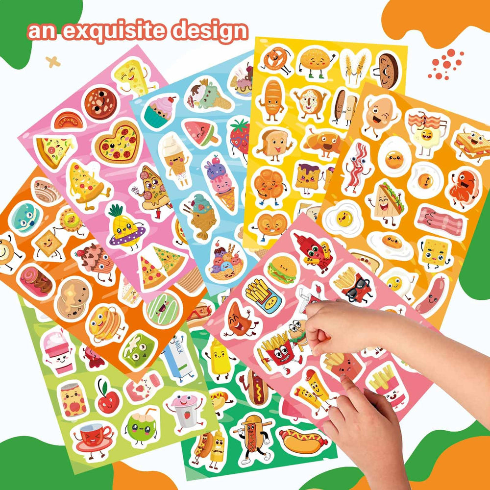 DUJAA bacon and eggs stickers for learning charts and crafts