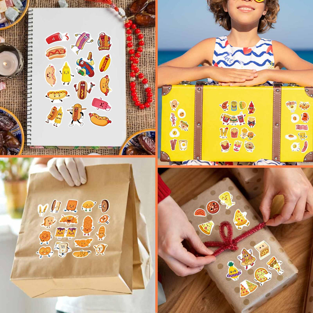 DUJAA burgers stickers to enrich activity rewards and games