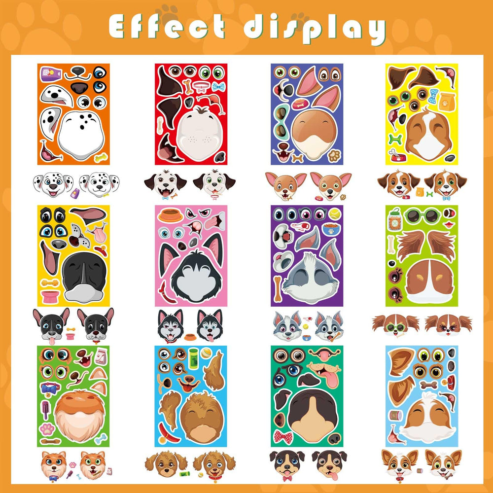 DUJAA paws and bones stickers for fun crafts and reward stickers.