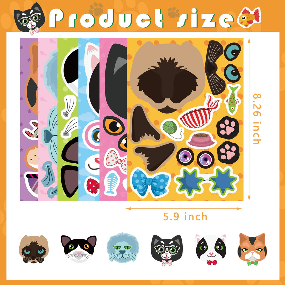 DUJAA cat-ear stickers set great for creative sticker crafts.